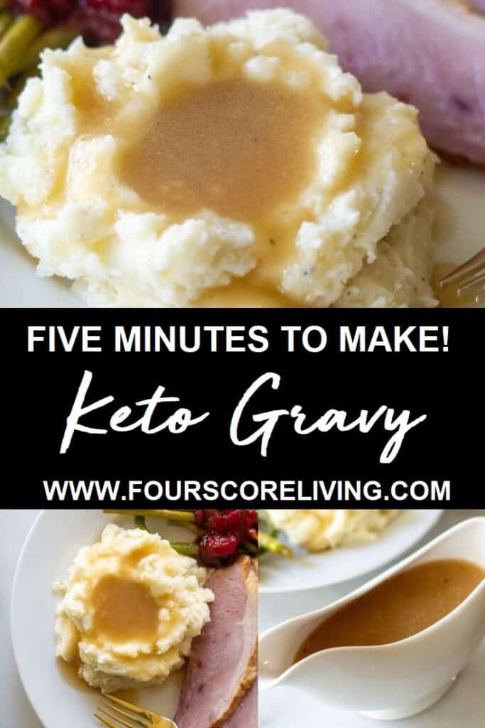 keto gravy pinterest pin picture collage