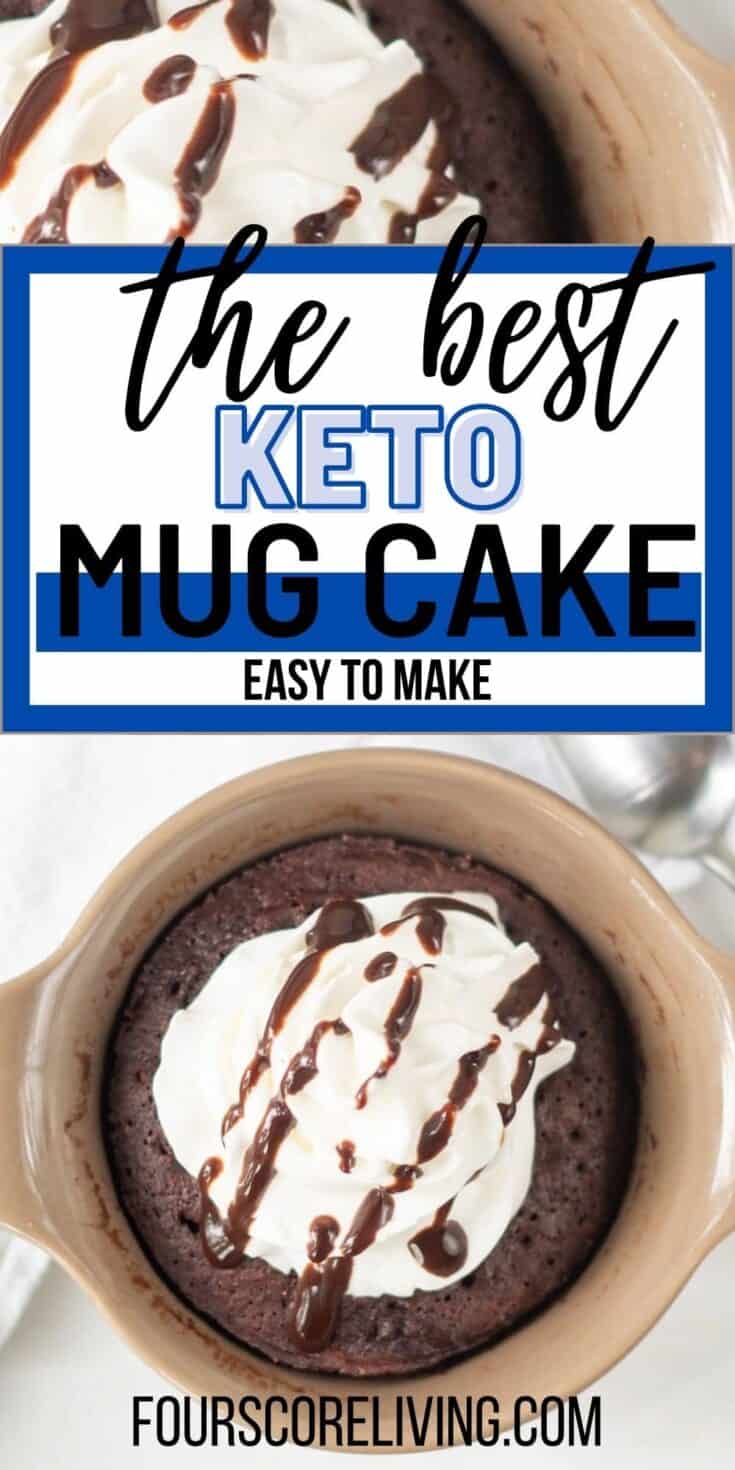 Keto Chocolate Mug Cake (Easy low carb mug cake)