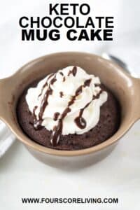 Keto Chocolate Mug Cake - Easy low carb mug cake!
