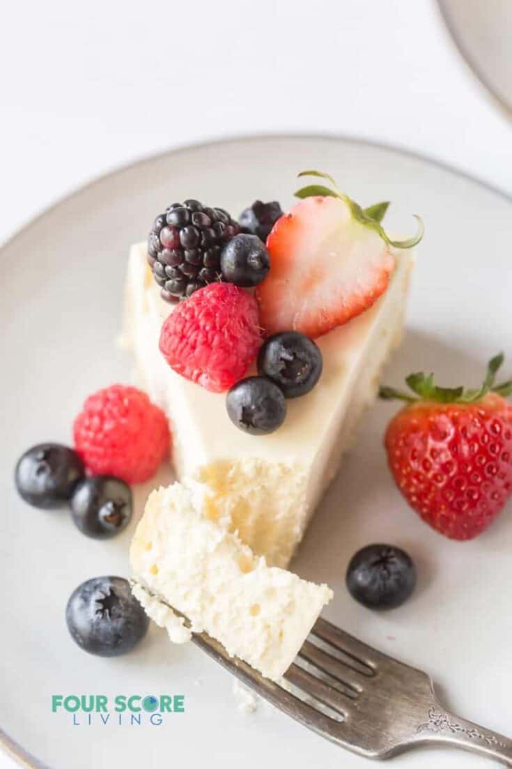 Keto Cheesecake Recipe - Four Score Living