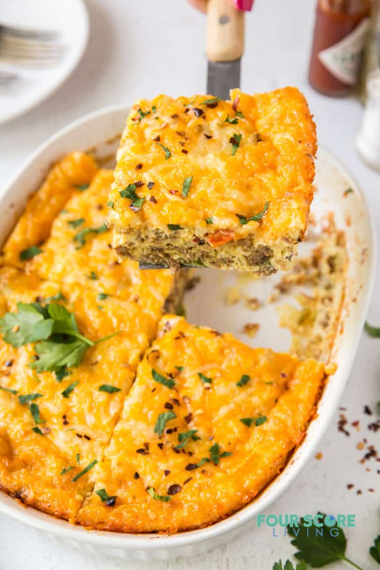 Keto Breakfast Casserole - Four Score Living