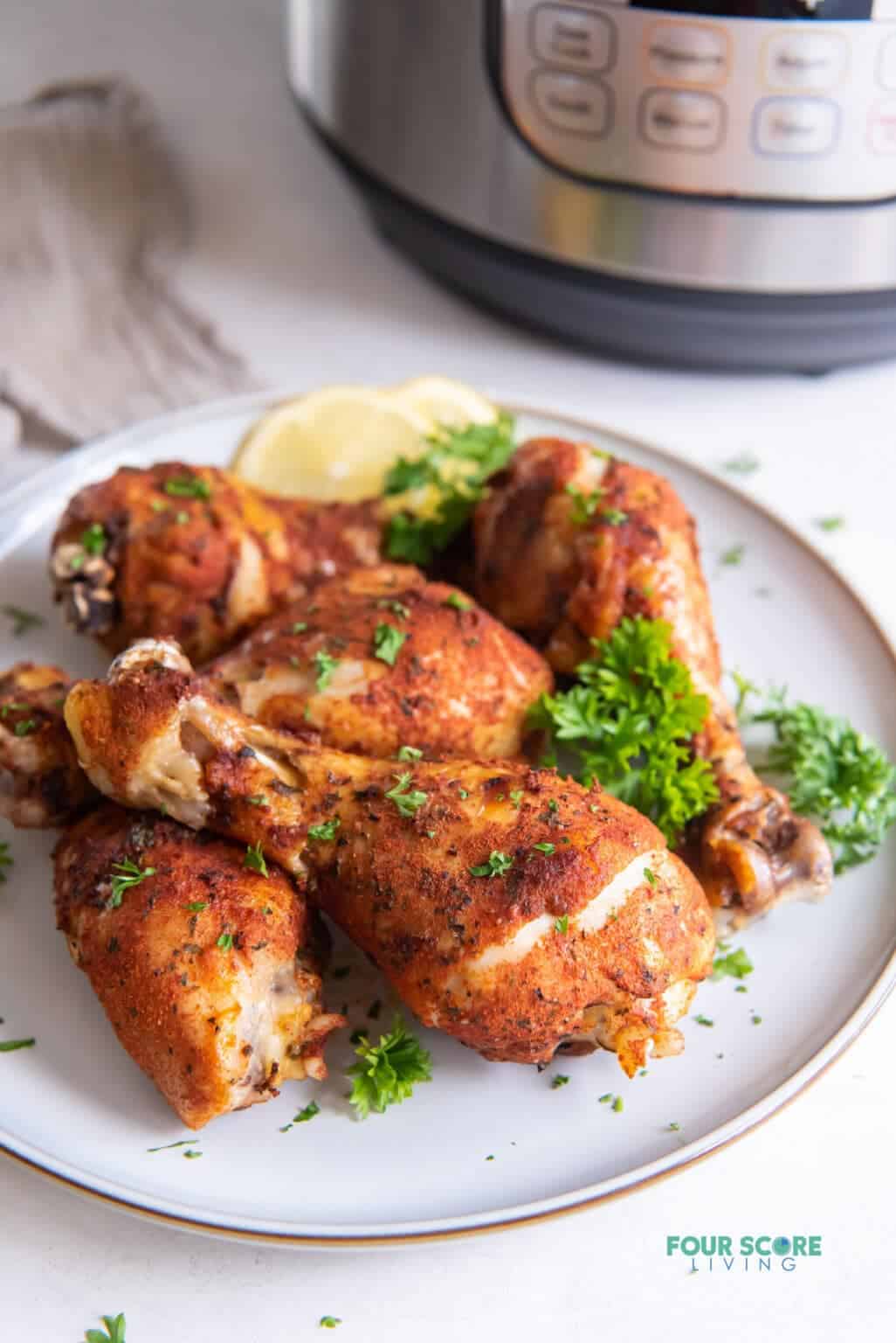 Instant Pot Chicken Legs - Four Score Living