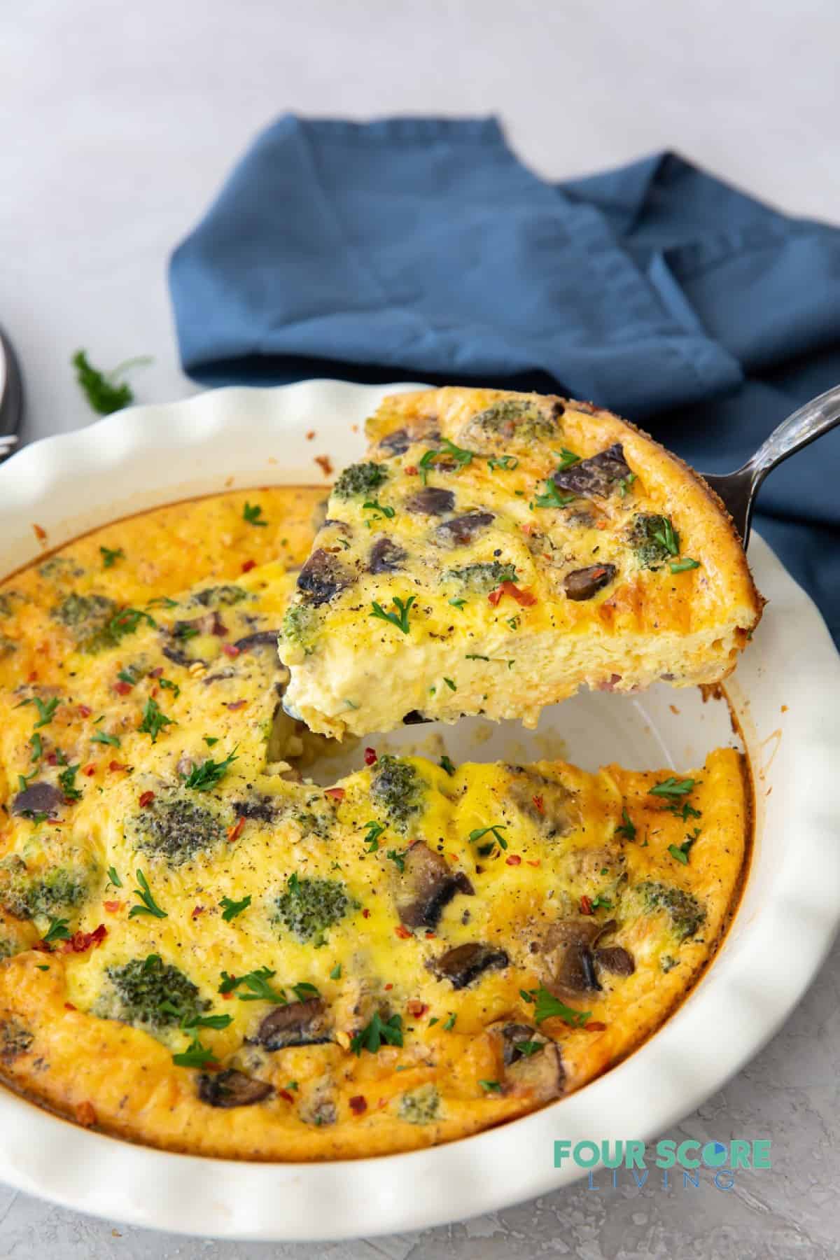 Crustless Keto Quiche - Four Score Living